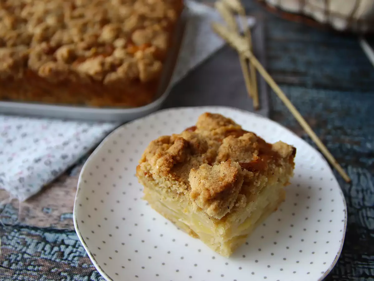 Apfelkuchen mit Streuseln : saftig und knusprig - foto 4