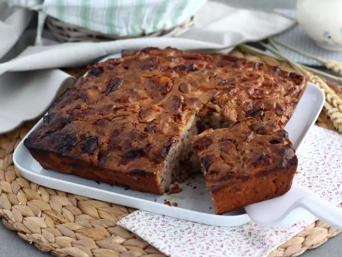 Apfelkuchen mit Walnüssen und Zimt - foto 3