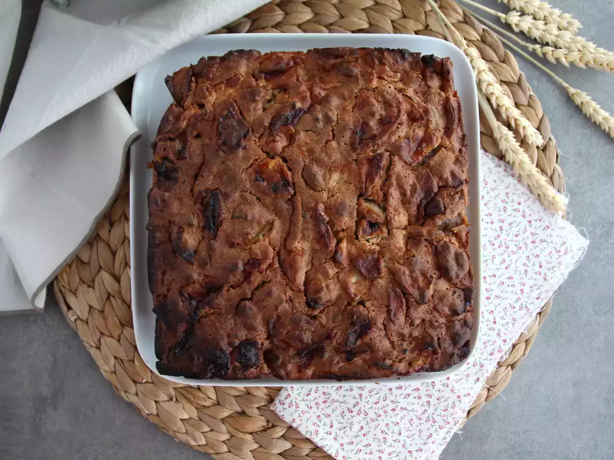 Apfelkuchen mit Walnüssen und Zimt - foto 4