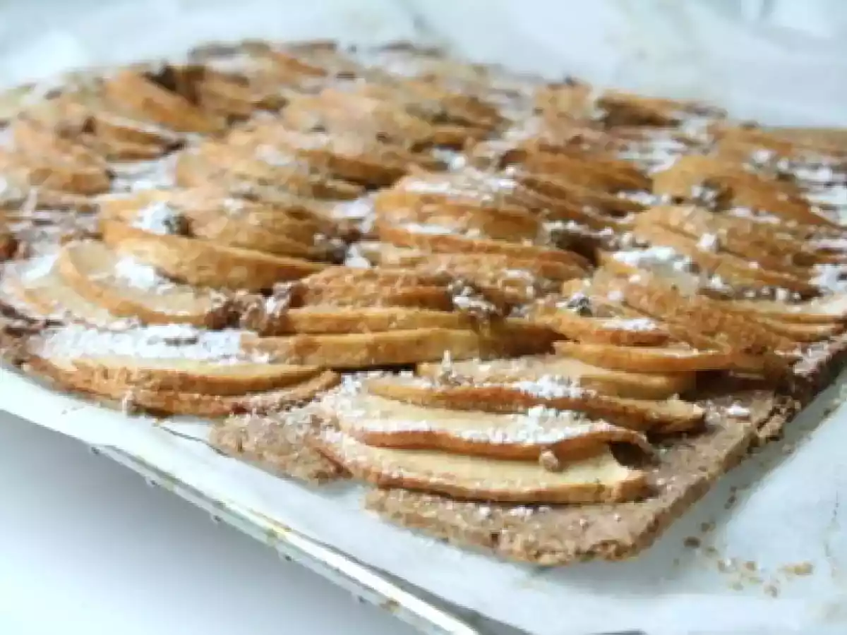Apfeltarte mit Limettenzucker oder warum ist der Dinkel so ein Pinkel