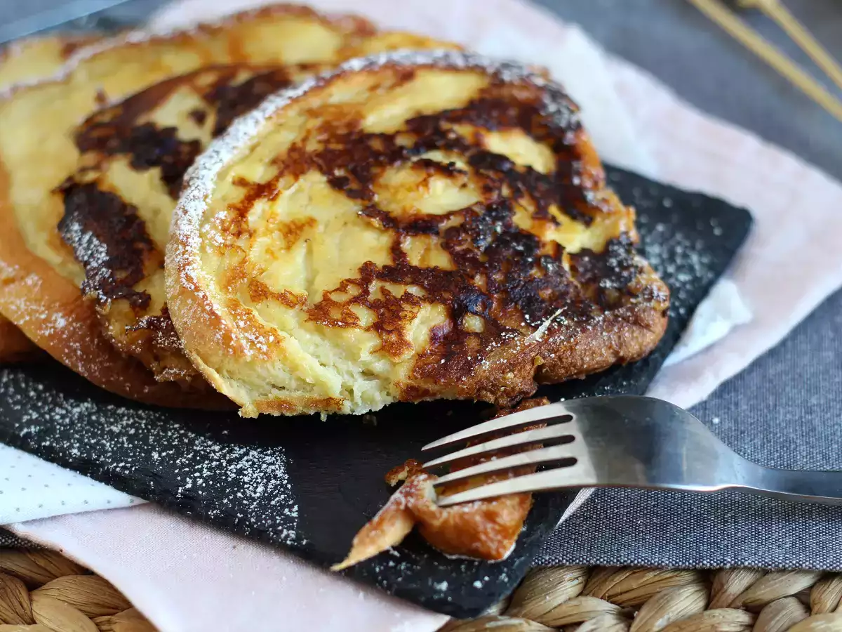 Arme Ritter aus Brioche: innen weich, außen knusprig - foto 2