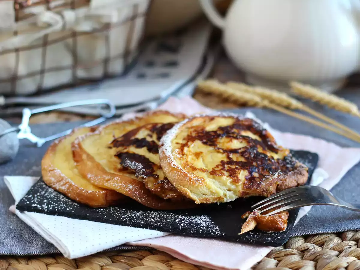 Arme Ritter aus Brioche: innen weich, außen knusprig - foto 4