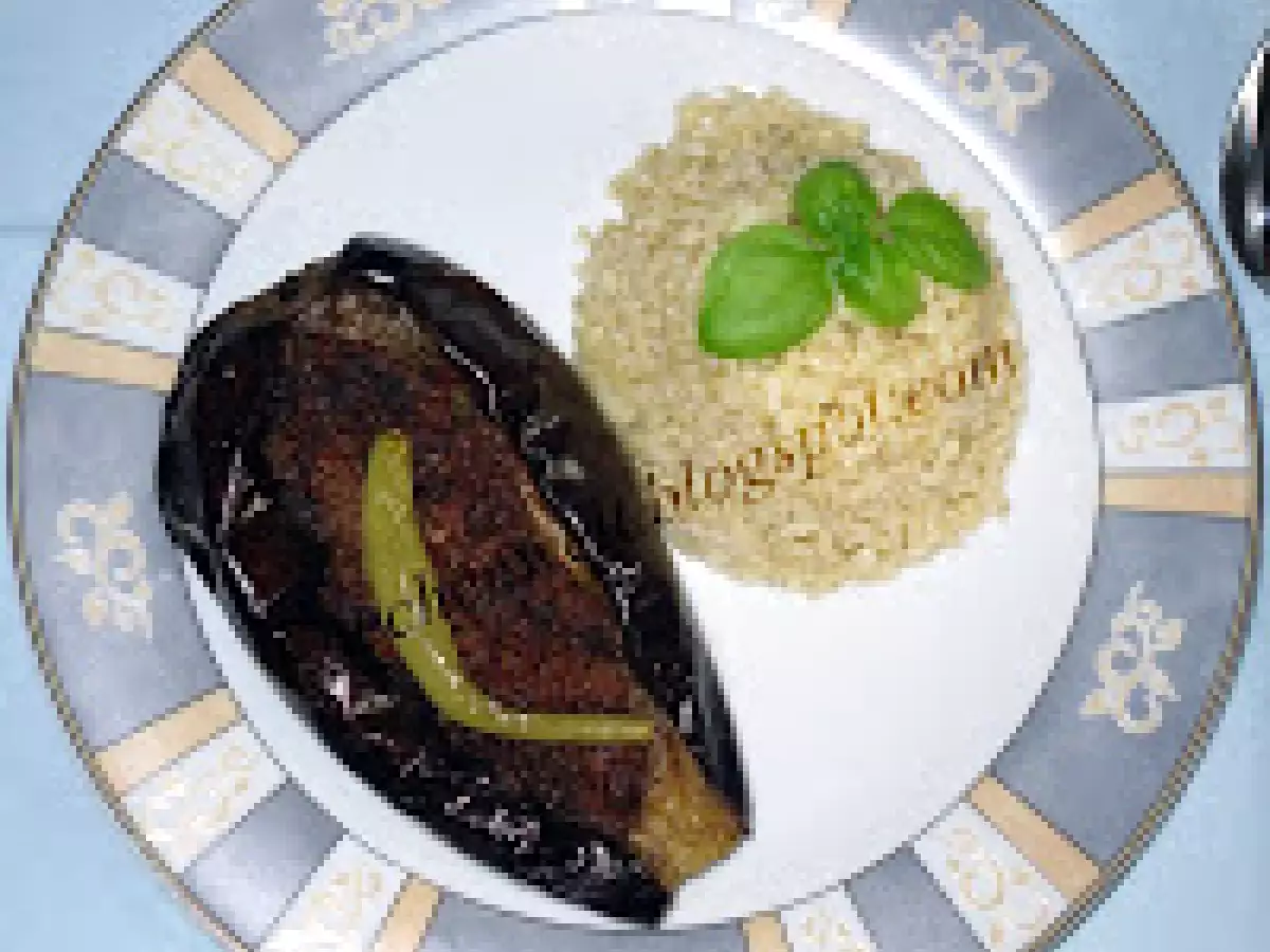 Auberginen-Schiffchen mit Hackfleisch