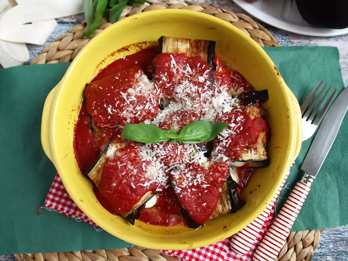 Auberginenröllchen alla Parmigiana - foto 3