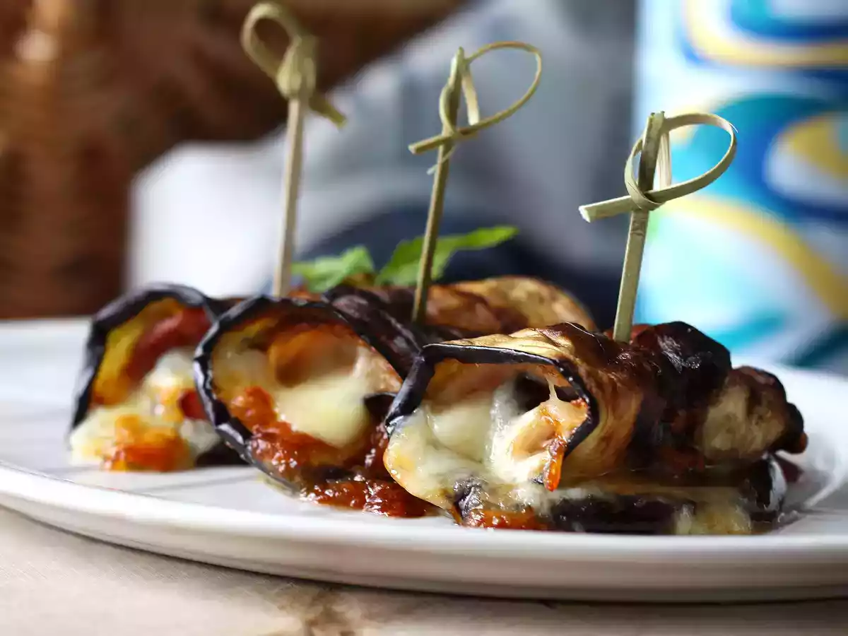 Auberginenröllchen in der Heißluftfritteuse - foto 2