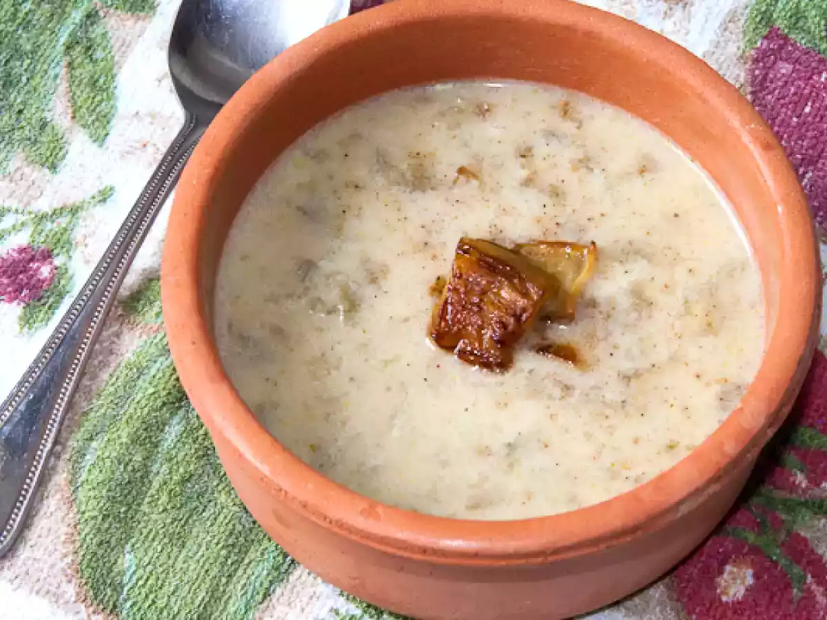 Auberginensuppe mit Zitrone