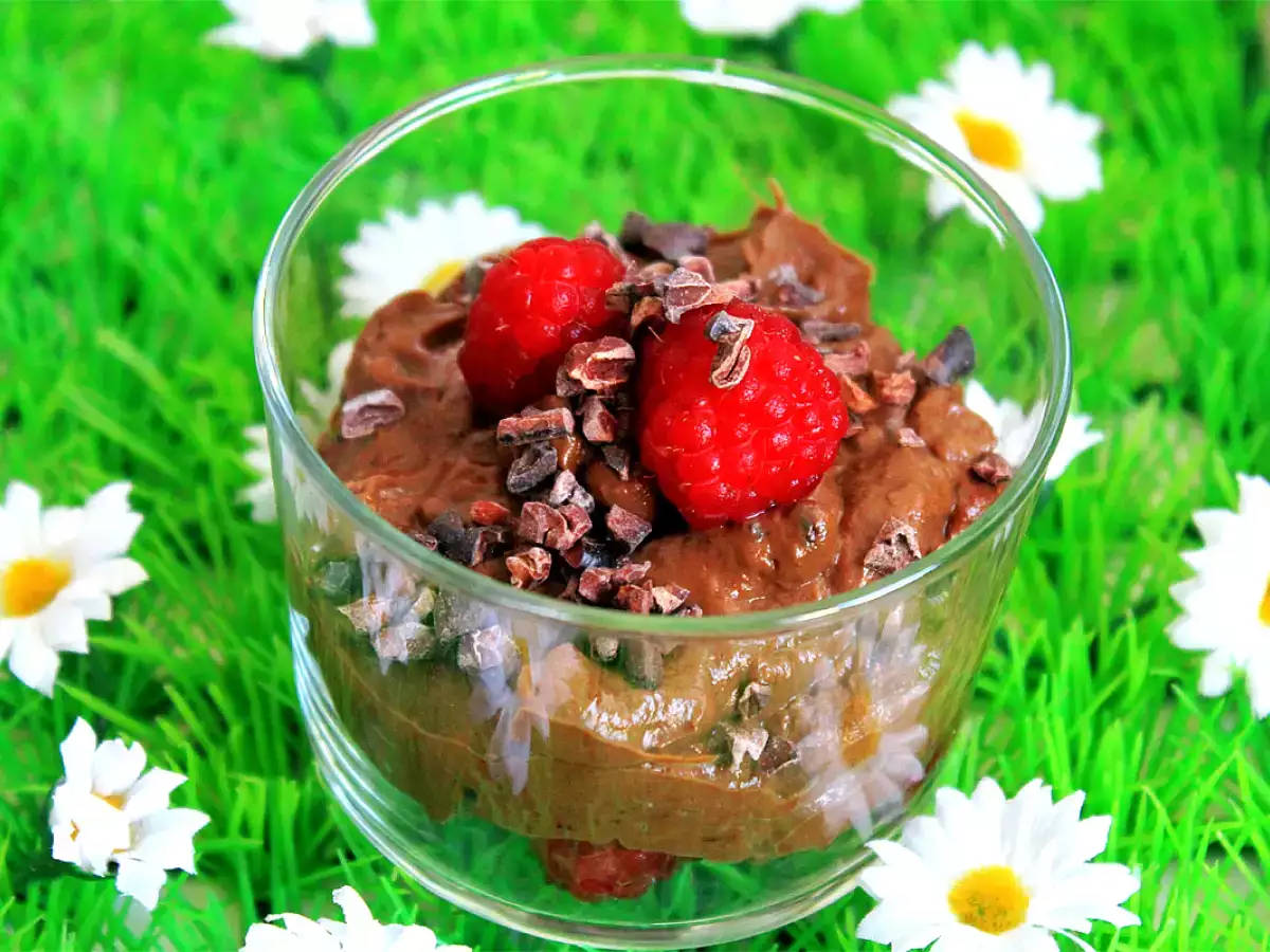 Avocado-Schokocreme mit Himbeeren {Sommer im Glas} - foto 2