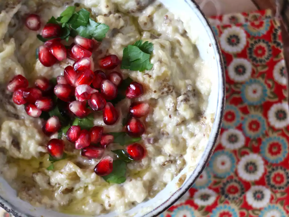 Baba ganoush, der köstliche libanesische Aufstrich mit Auberginen - foto 2