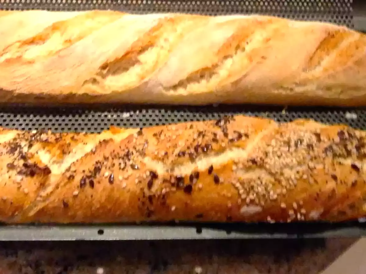 Baguette mit Roggen