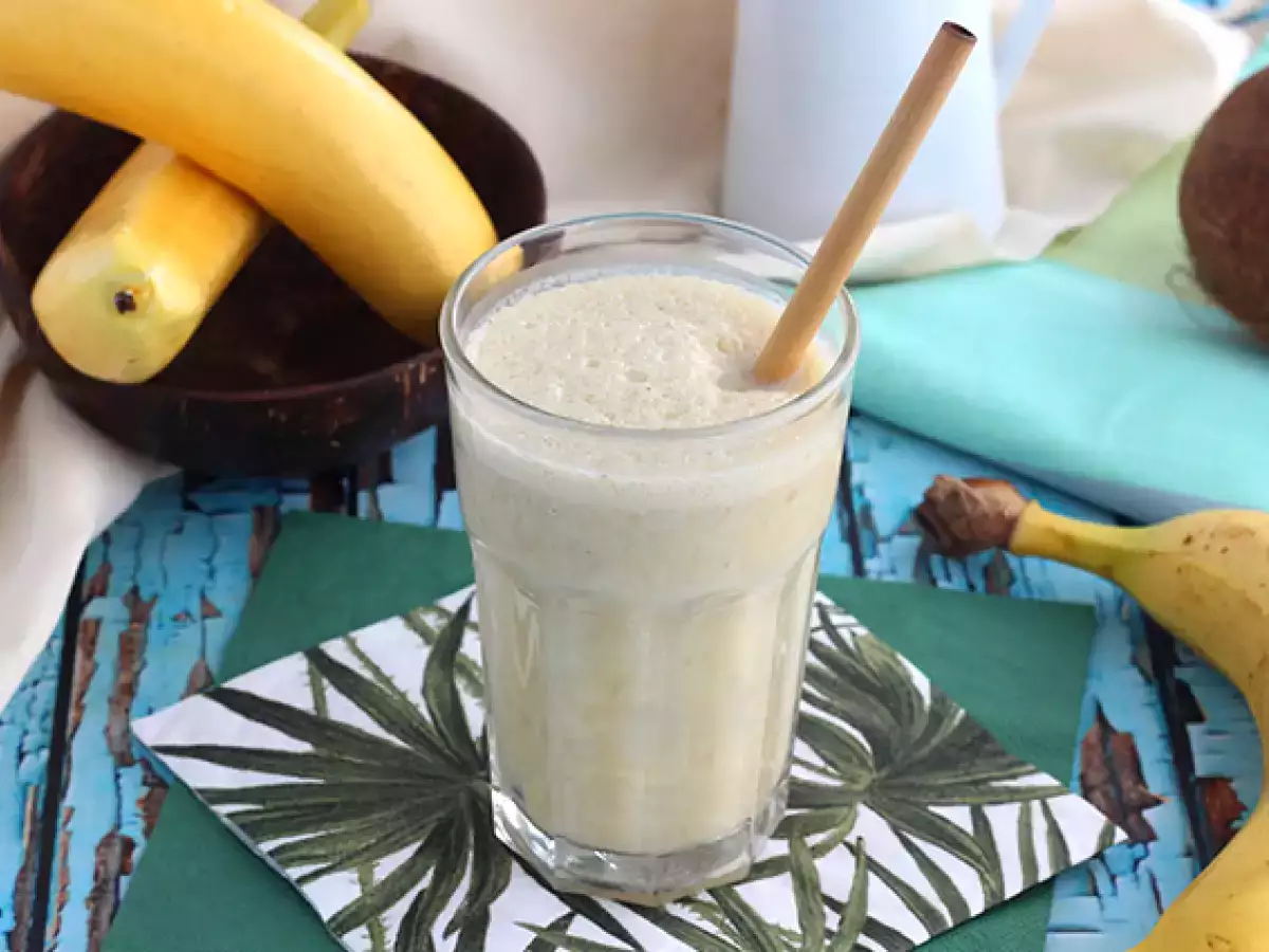 Bananen-Vanille-Milchshake