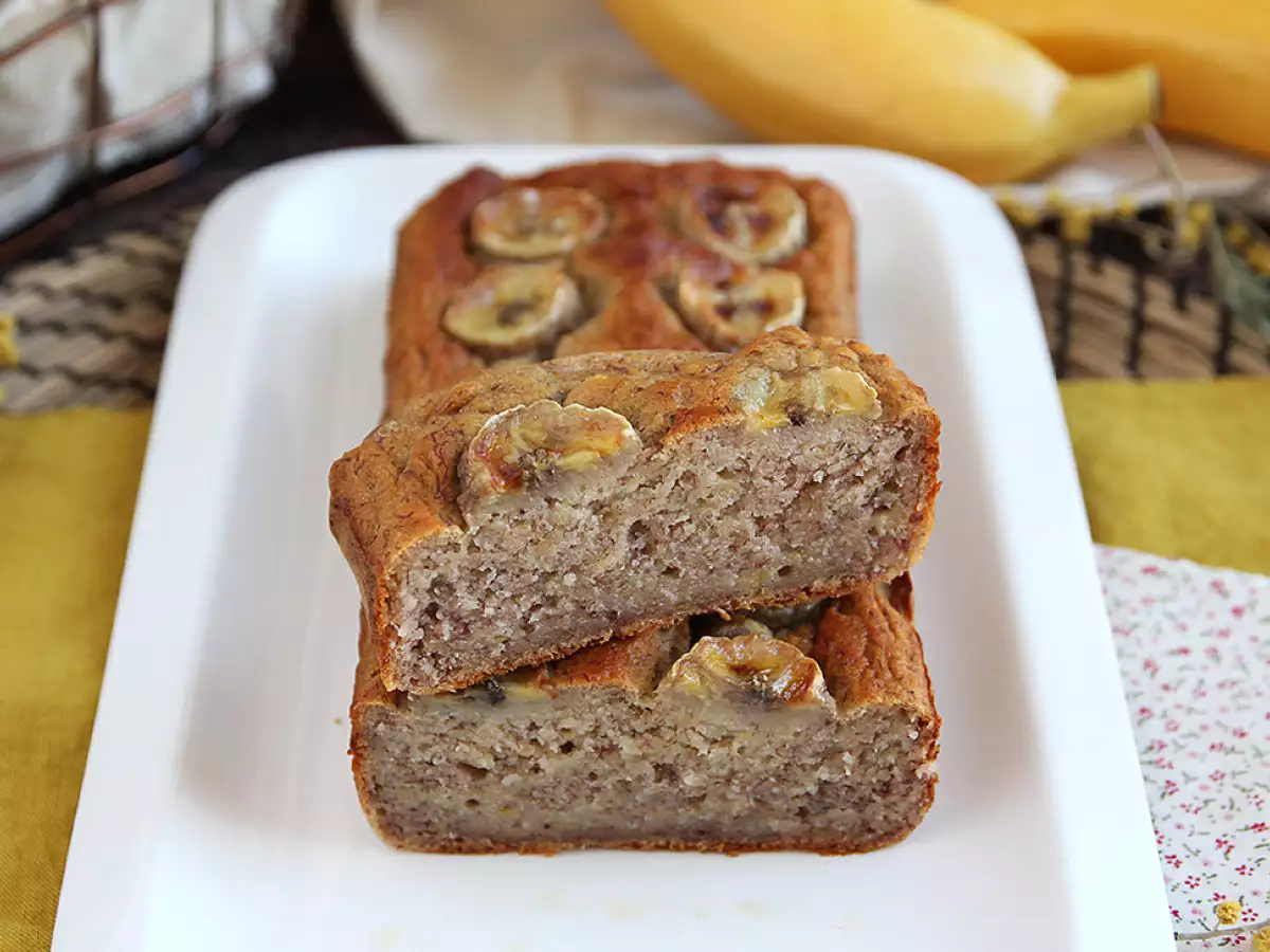 Bananenbrot ohne Zuckerzusatz : saftig mit reifen Bananen - foto 2
