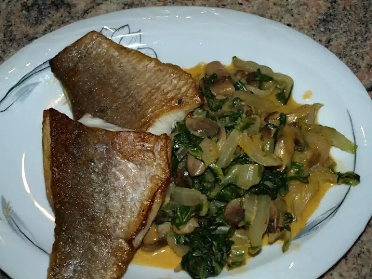 Baramundi gebraten mit Mangold - foto 2