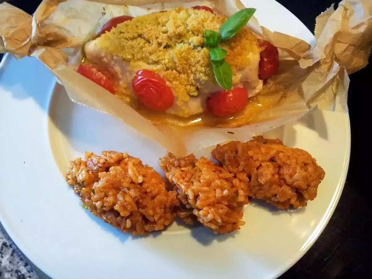 Bärlauch-Hähnchen mit Parmesankruste