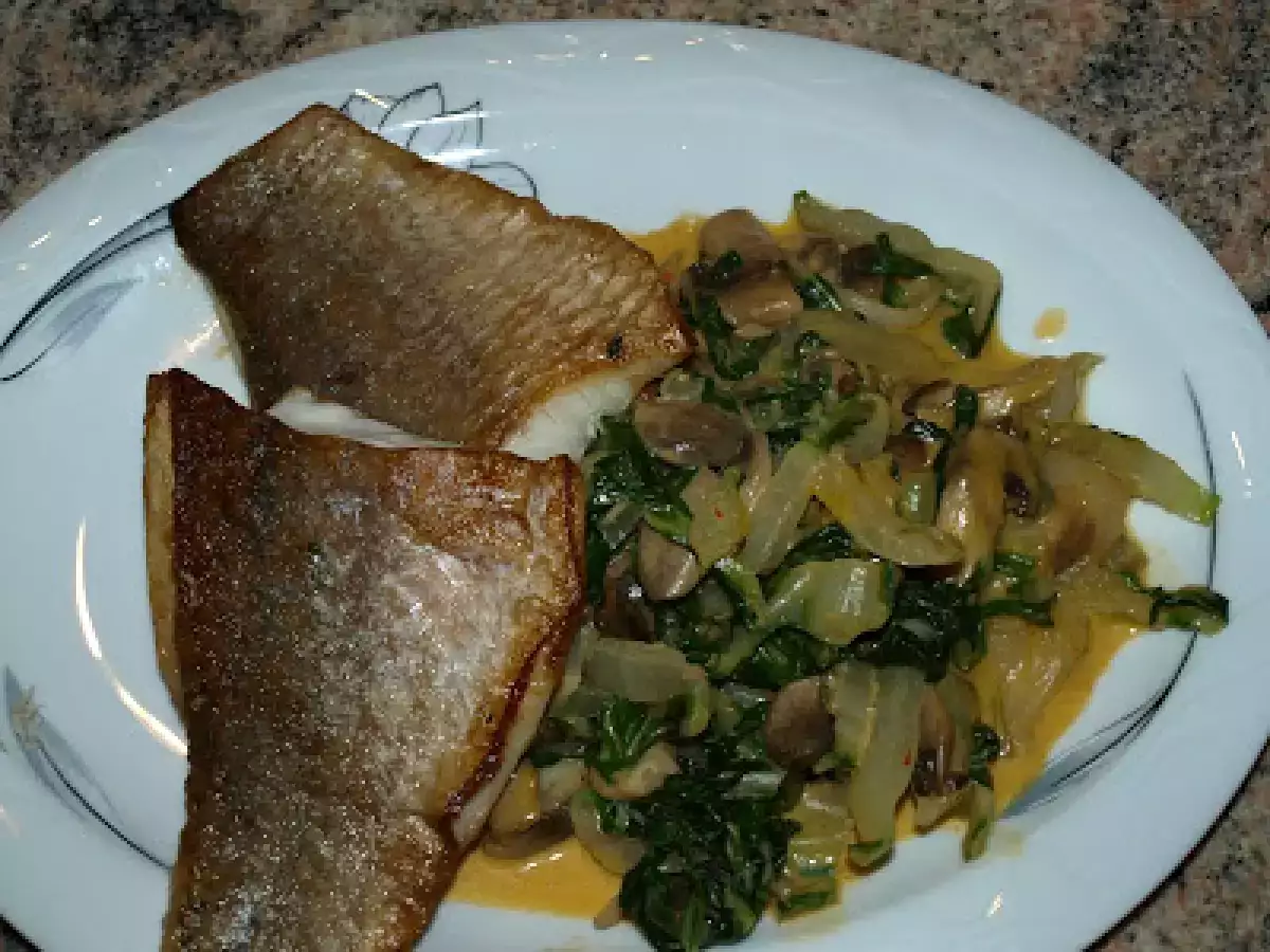 Barramundi gebraten mit Mangold - foto 2