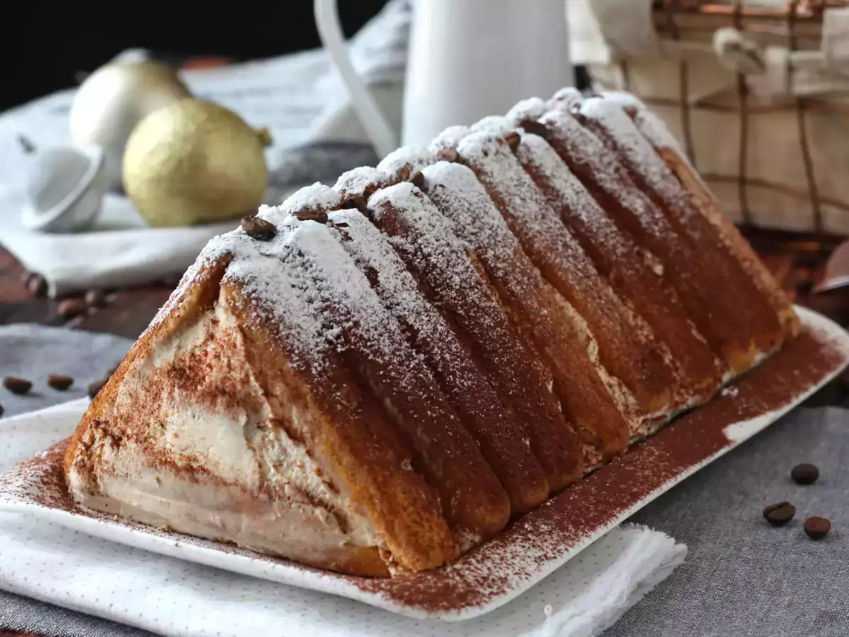 Baumstamm ohne Form in Form eines Chalets im Tiramisu-Stil für Kaffeeliebhaber - foto 9