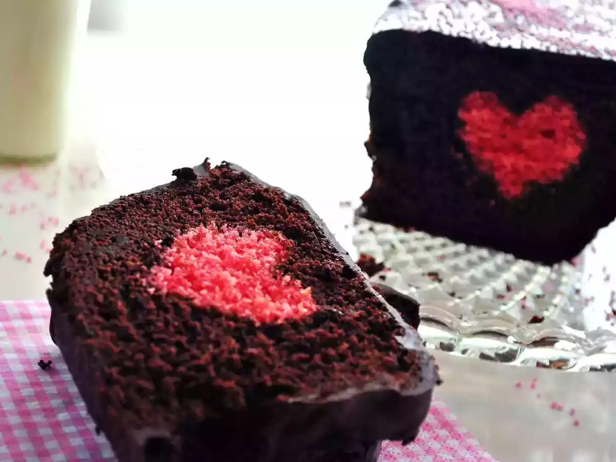 Be my Valentine - Schokokuchen mit Herz ♥
