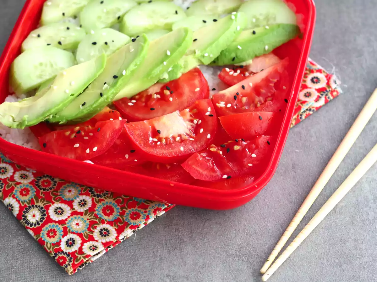 Bento Vegan (Rezept für Reis mit Essig) - foto 2