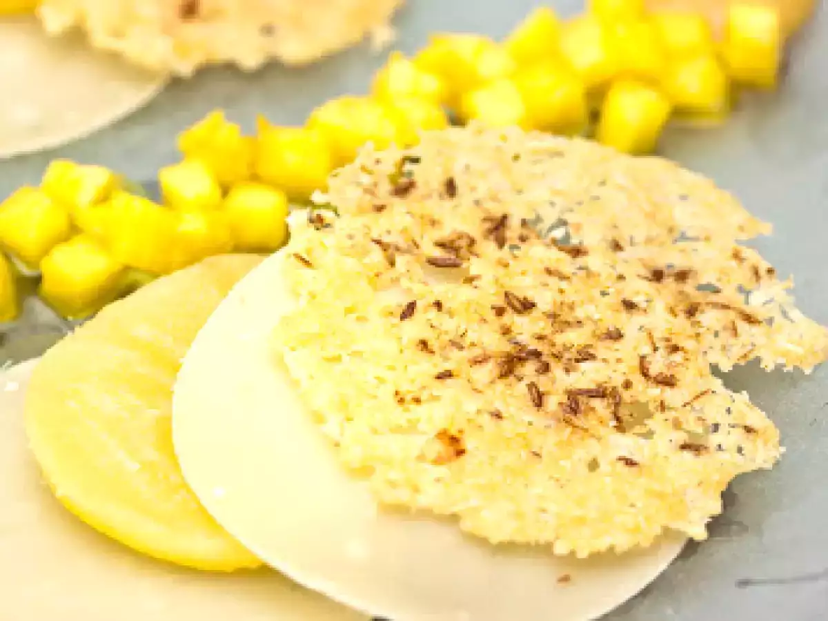 Bergkäse mit Ananasvariation - ein Käsegang