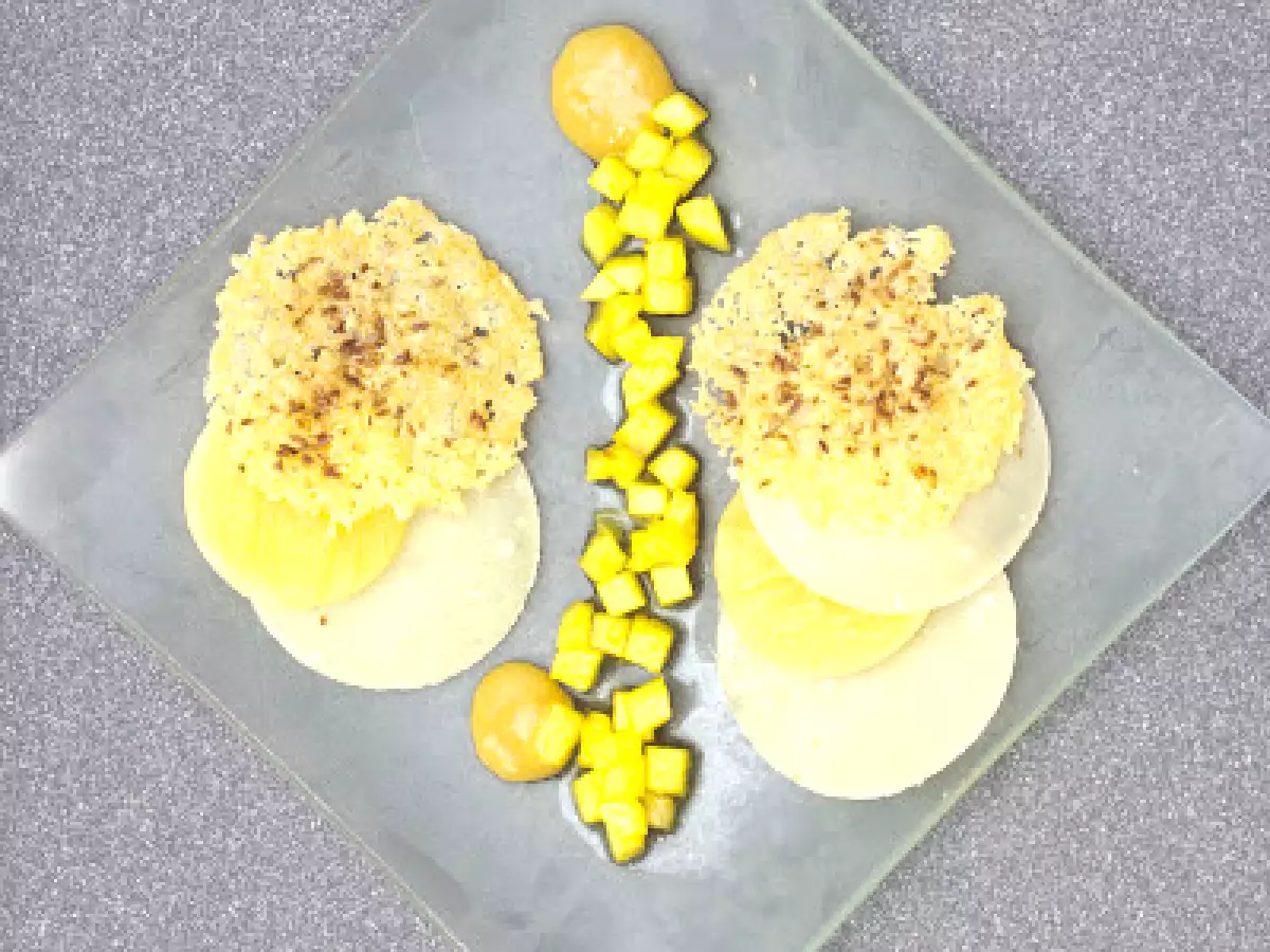 Bergkäse mit Ananasvariation - ein Käsegang - foto 2