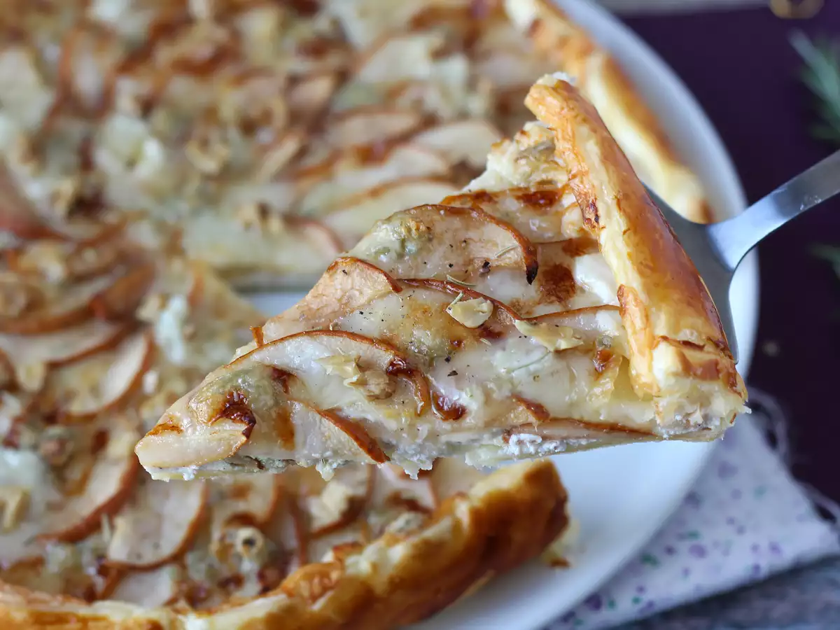 Birnentarte mit Gorgonzola und Walnüssen – süß-herzhafter Genuss - foto 3