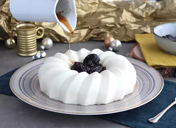 Blanc-manger-coco mit pflaumencoulis rezept