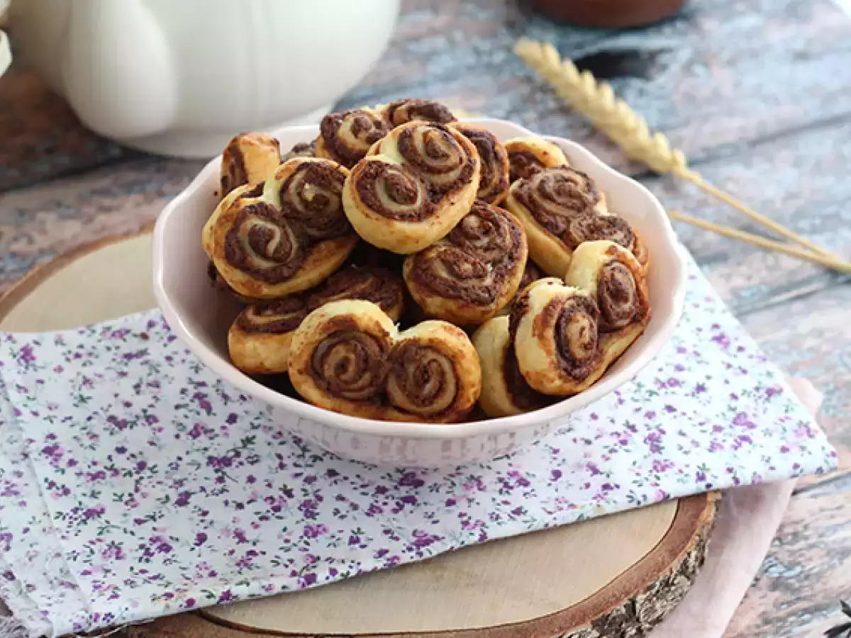 Blätterteig-Palmiers mit süßem Aufstrich - foto 2