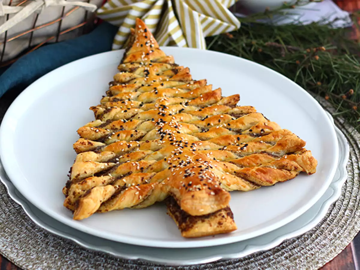 Blätterteig-Tannenbaum mit hausgemachter Tapenade - foto 3