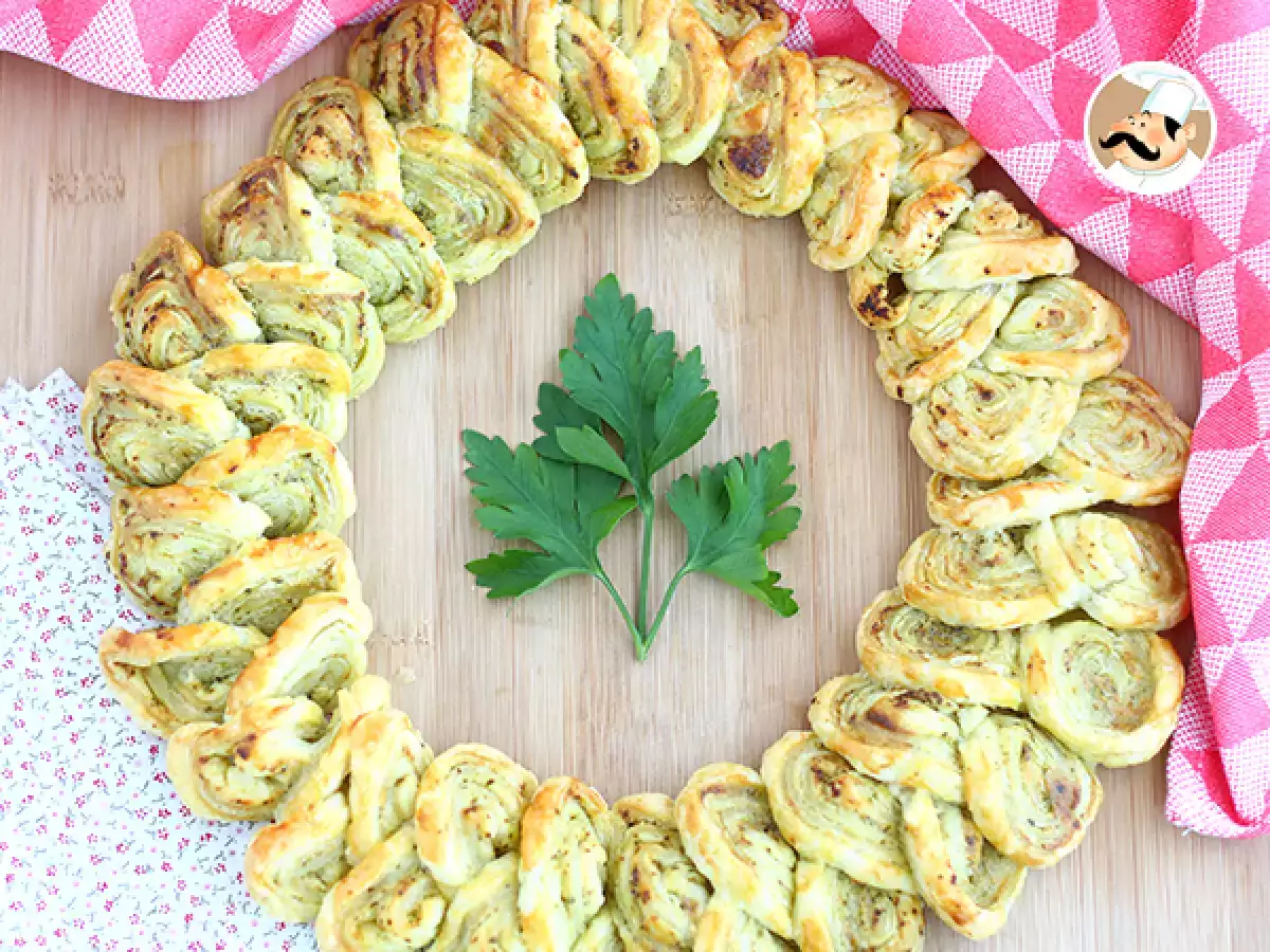 Blätterteigkranz mit Pesto als Aperitif - foto 2