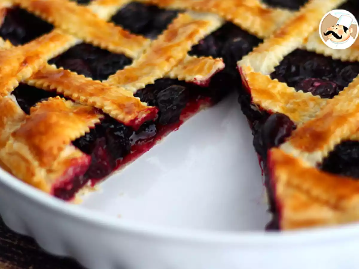 Blätterteigkuchen mit Kirschen - foto 4