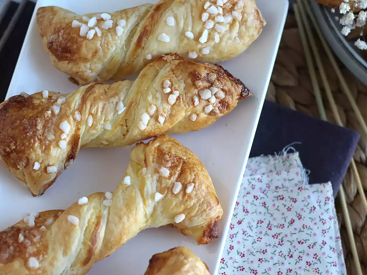 Blätterteigspiralen mit Vanille-Gebäckcreme - foto 2