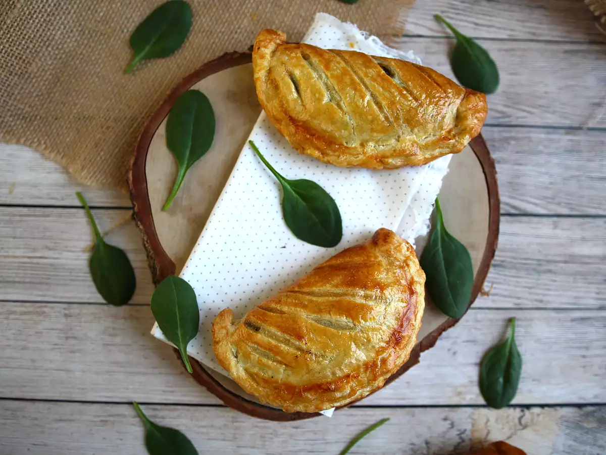 Blätterteigtaschen mit Champignons und Spinat - foto 5