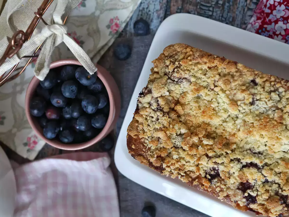 Blaubeer-Streuselkuchen: saftig, zart und knusprig! - foto 4