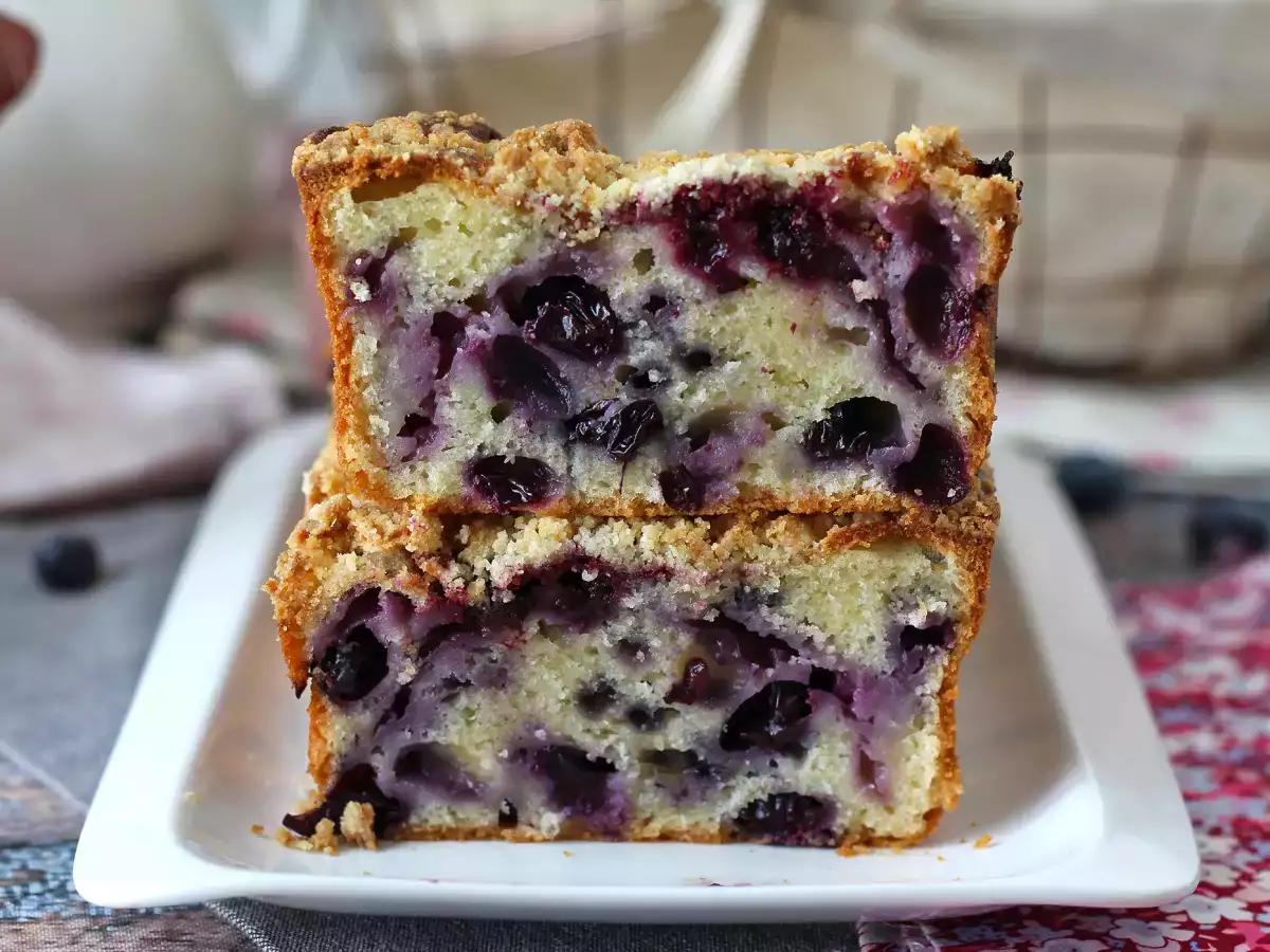 Blaubeer-Streuselkuchen: saftig, zart und knusprig! - foto 5