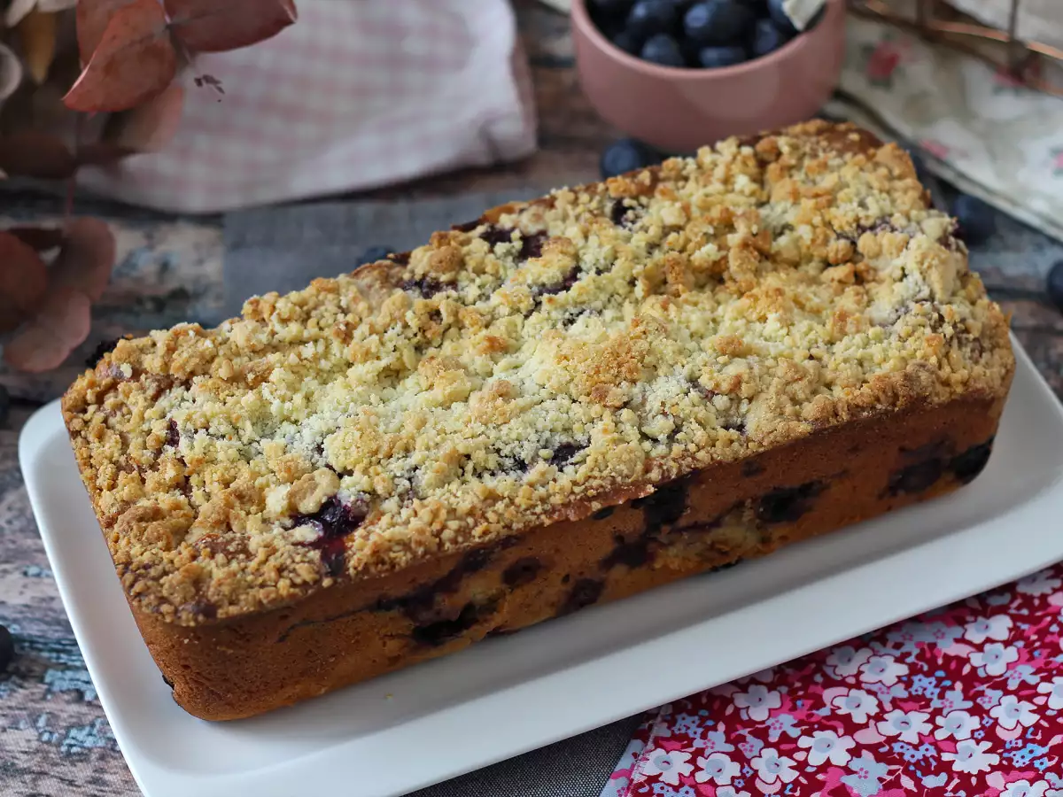 Blaubeer-Streuselkuchen: saftig, zart und knusprig! - foto 6