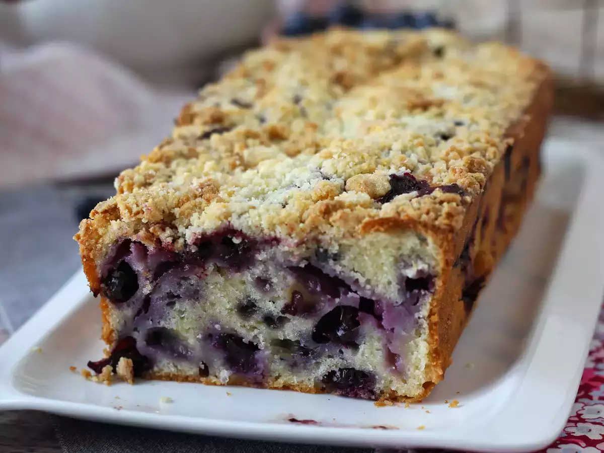 Blaubeer-Streuselkuchen: saftig, zart und knusprig! - foto 7