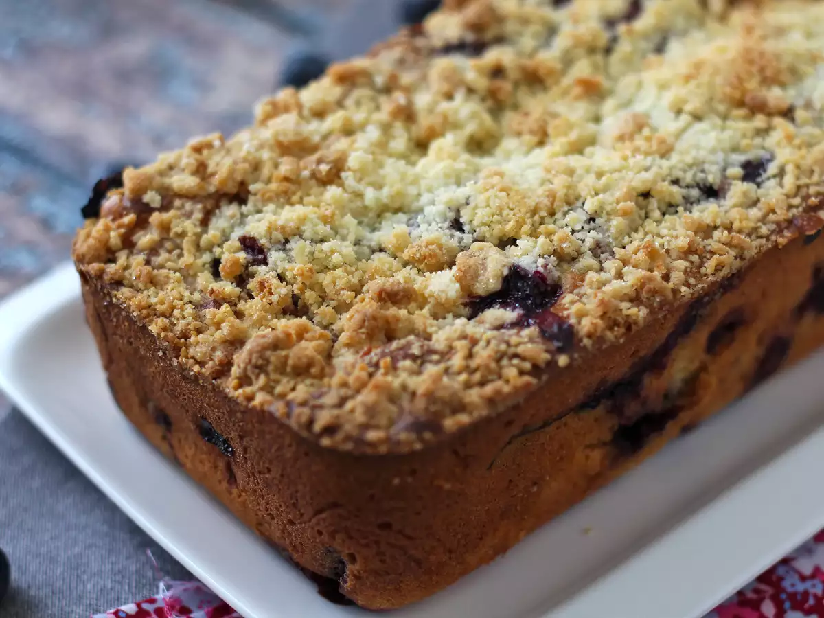 Blaubeer-Streuselkuchen: saftig, zart und knusprig! - foto 8