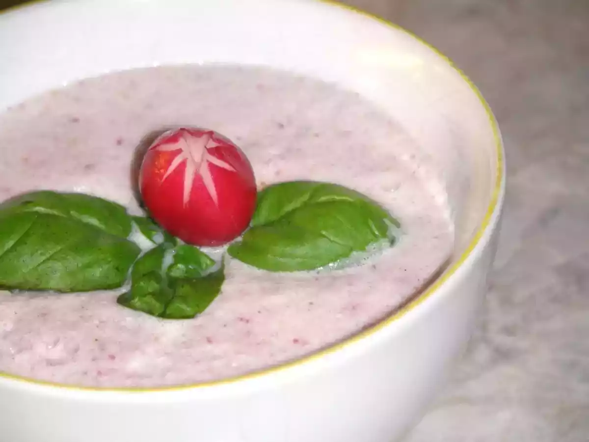 Blitzschnelle Radieschen-Suppe mit Frischkäse