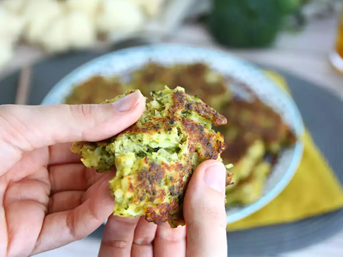 Blumenkohl-Brokkoli-Puffer mit Curry - foto 3