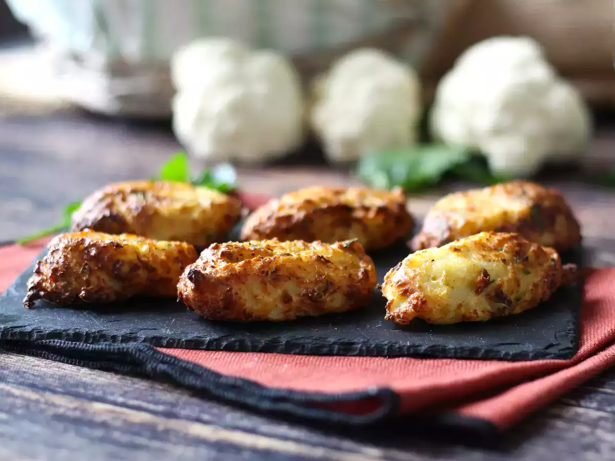 Blumenkohl-Frikadellen aus der Heißluftfritteuse: ein preiswertes vegetarisches Rezept