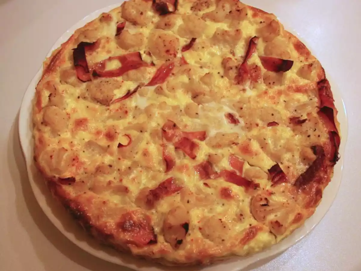 Blumenkohl-Schinken-Quiche