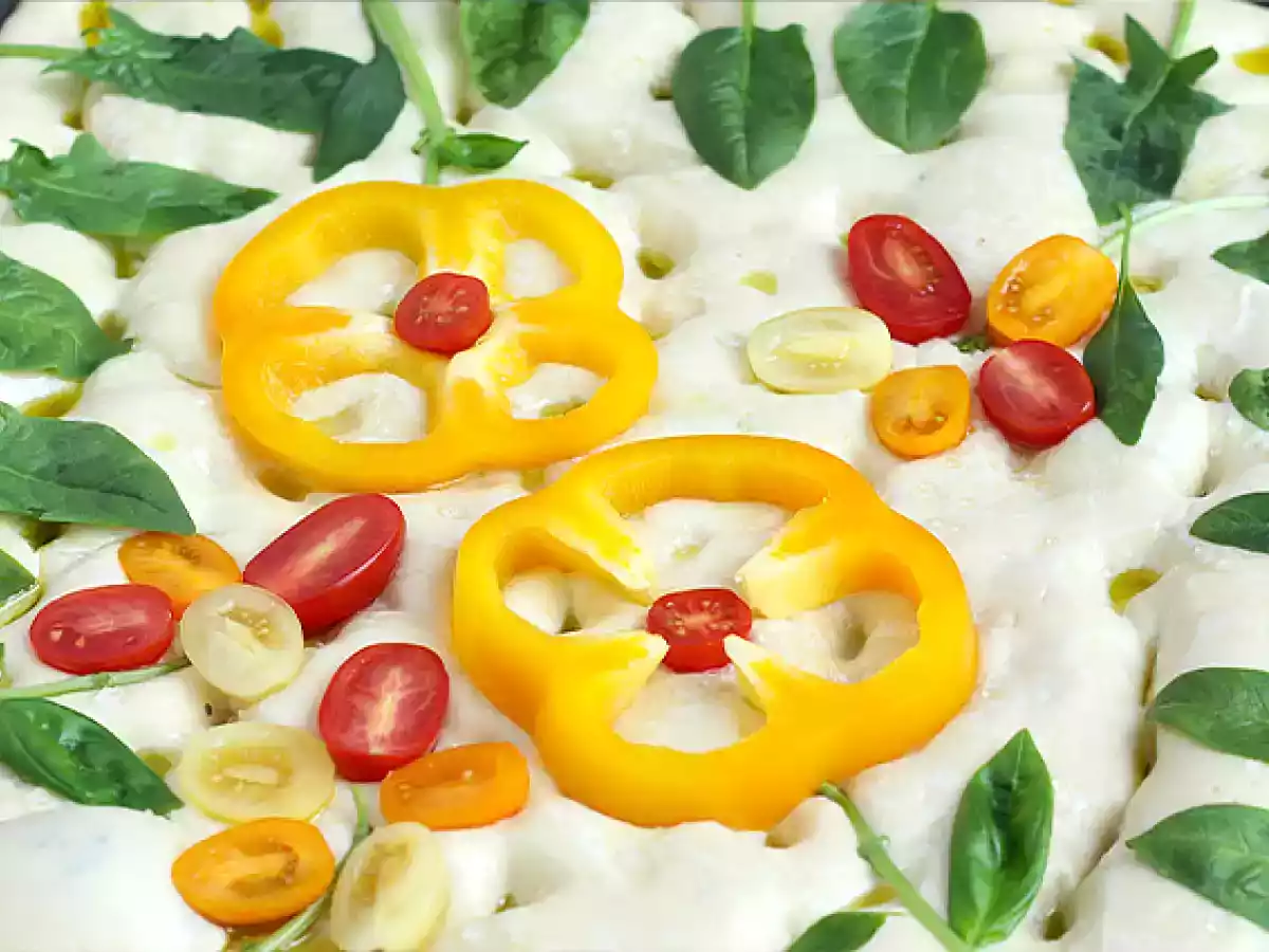 Blumige Focaccia – Focaccia-Kunst - foto 3