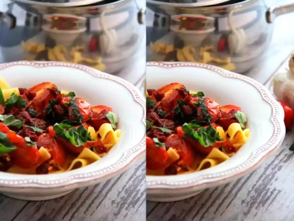 Bombige Pasta mit allerlei Vampirschreck und ein