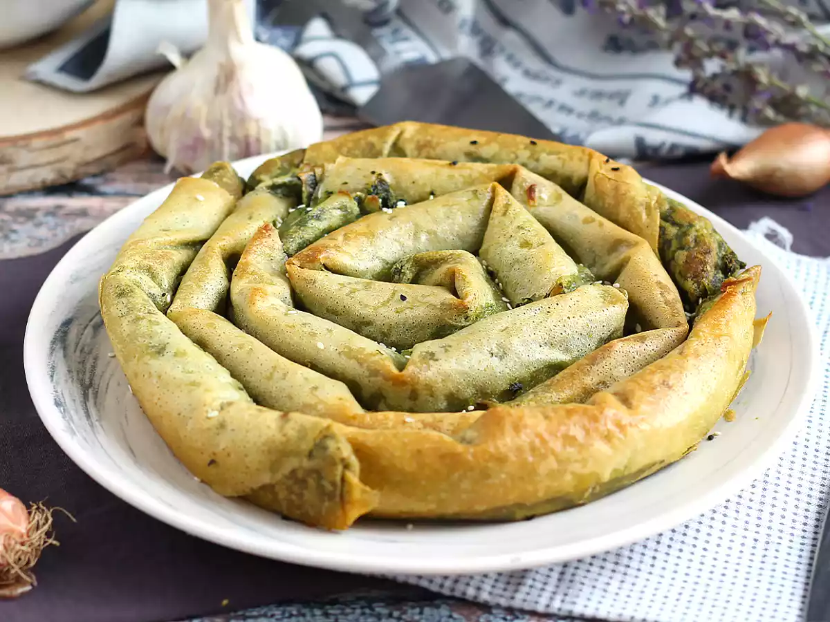 Borek, türkischer Spinat-Käse-Kuchen