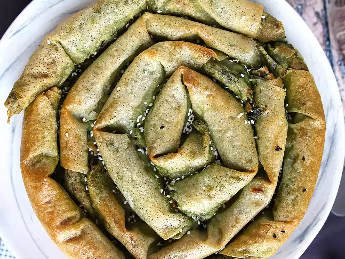 Borek, türkischer Spinat-Käse-Kuchen - foto 4