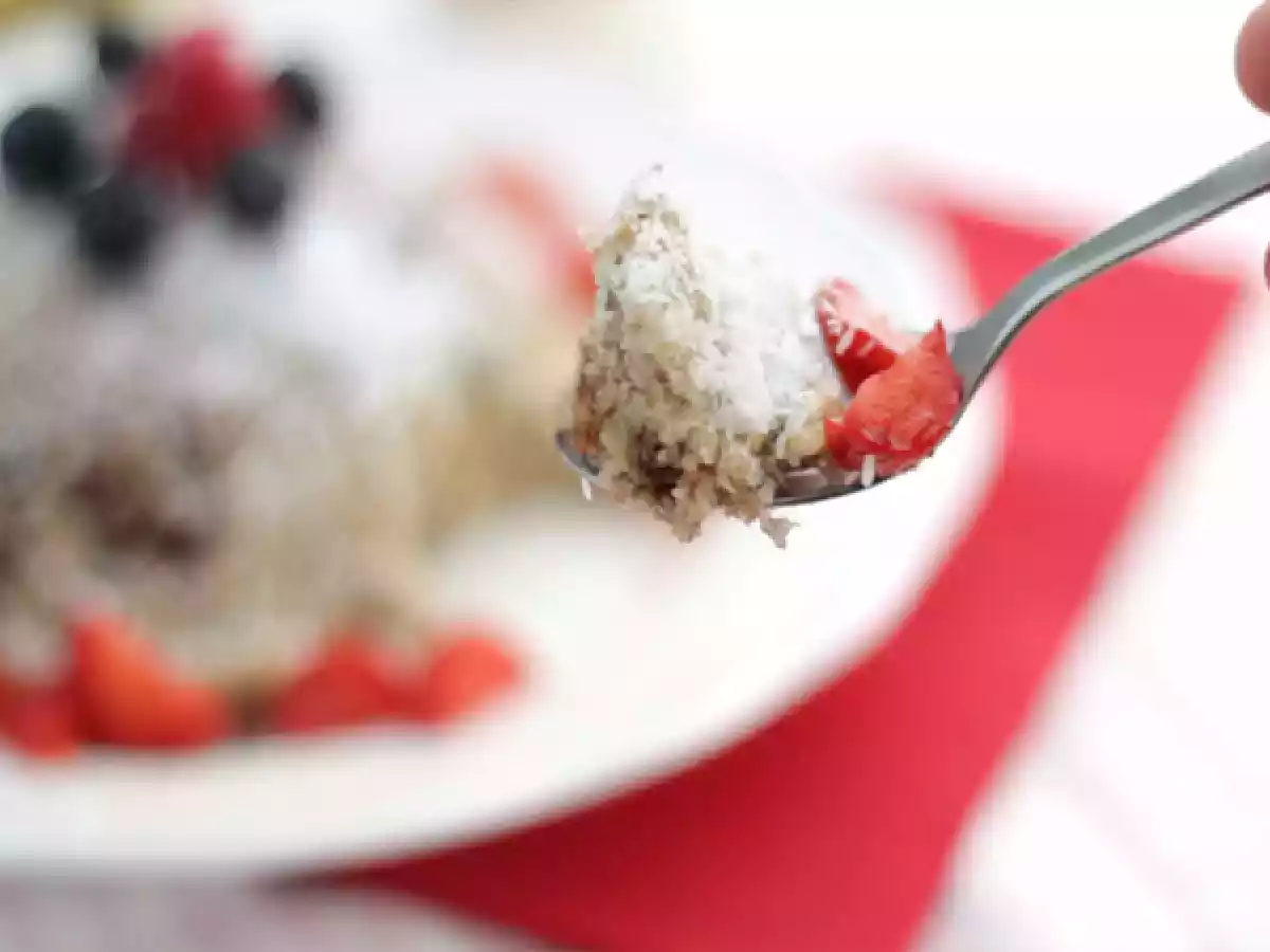 Bowl Cake Banane Kokos - laktosefrei und glutenfrei - foto 3