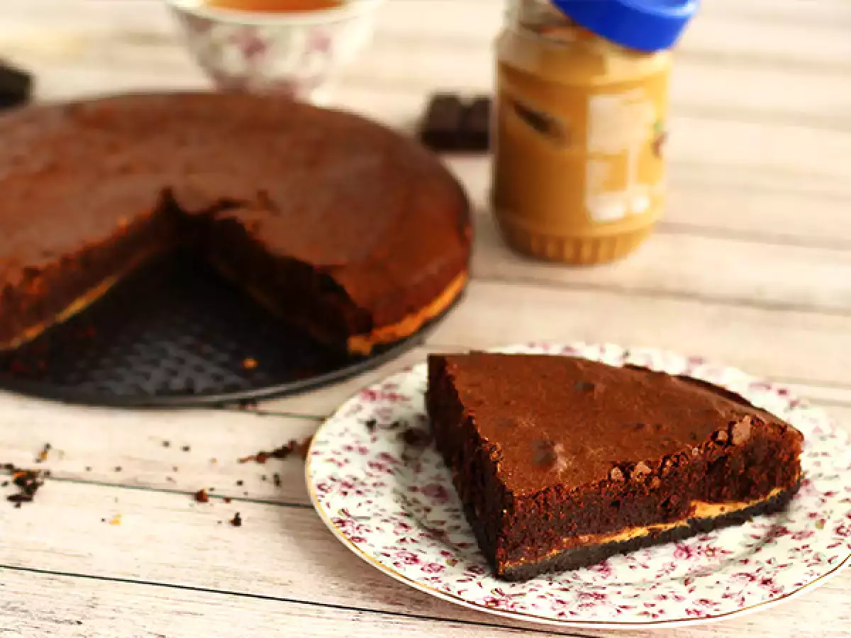 Brownie mit Erdnussbutter und Oreo-Keksen - foto 2