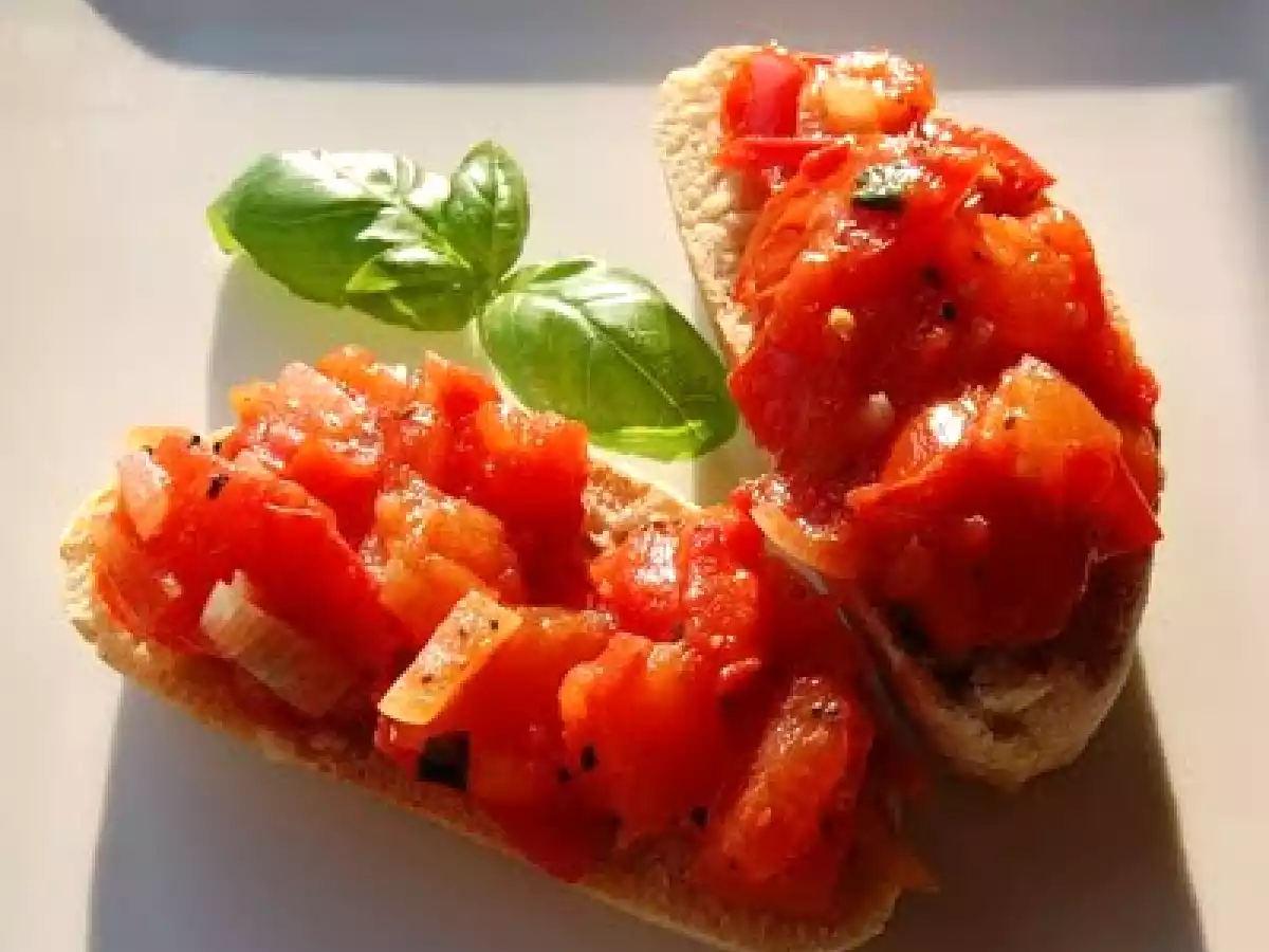 Bruschetta aus der Pfanne