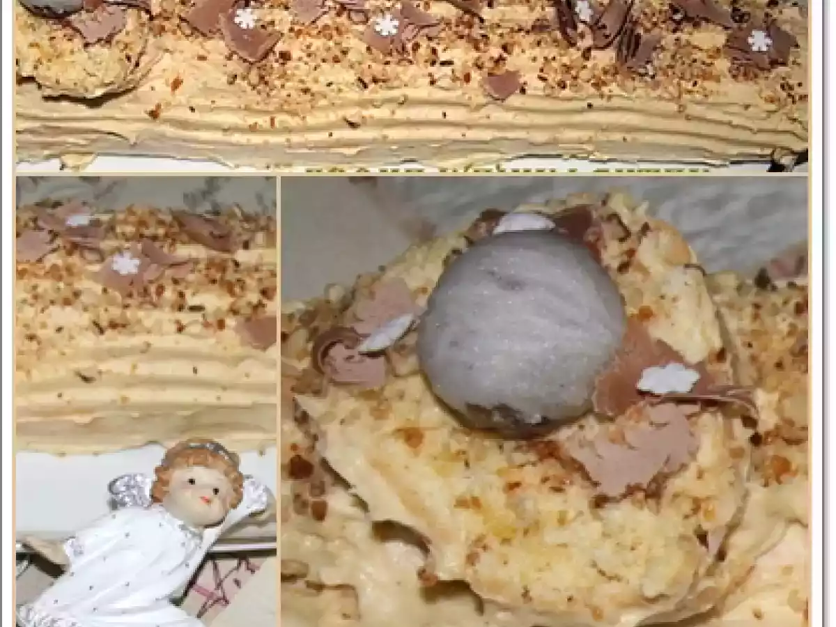 Büche de Noël * Haselnuss Krokant Rolle