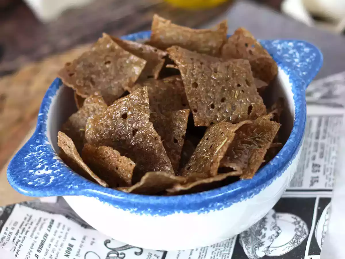 Buchweizenpfannkuchenchips: perfekt als Aperitif!