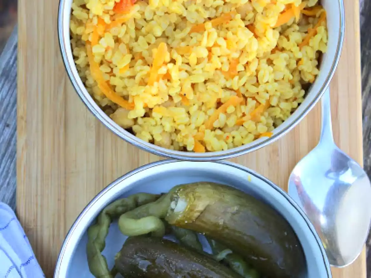 Bulgur Pilaw mit Möhren und Kichererbsen